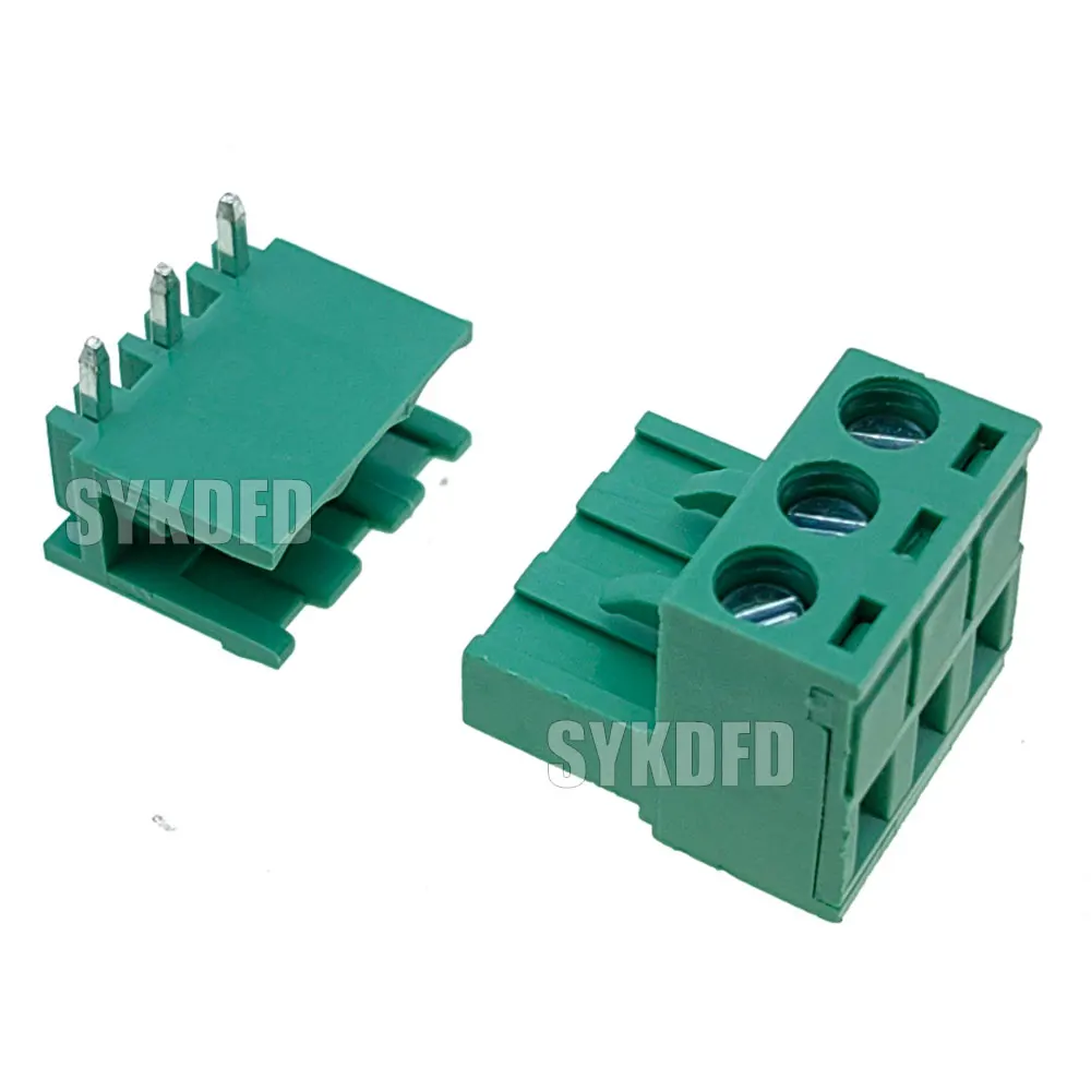2/3/4/5/6/7/8/9P الملعب 5.08 مللي متر المسمار المكونات في PCB محطة كتلة 2EDGK 2EDGRC إغلاق الزاوية ذكر/أنثى موصل قابل للتوصيل