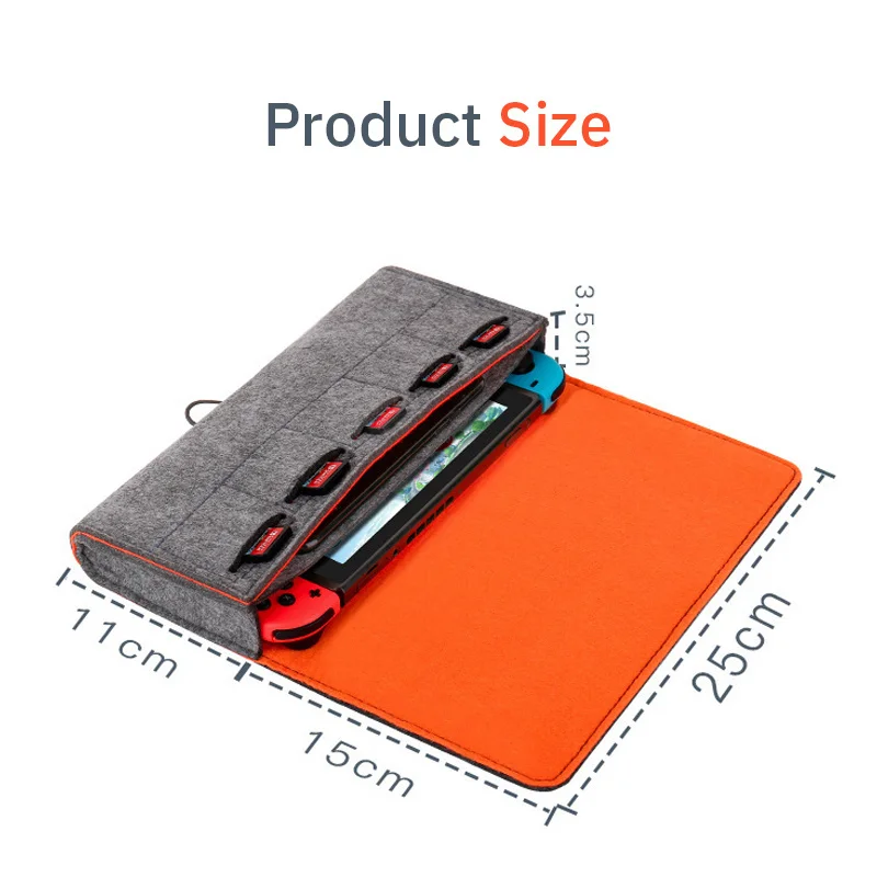 for Switch Felt Storage Bag Game Console Protective Cover Multifunction Game Card Charging Cable Case For Nintendo Switch