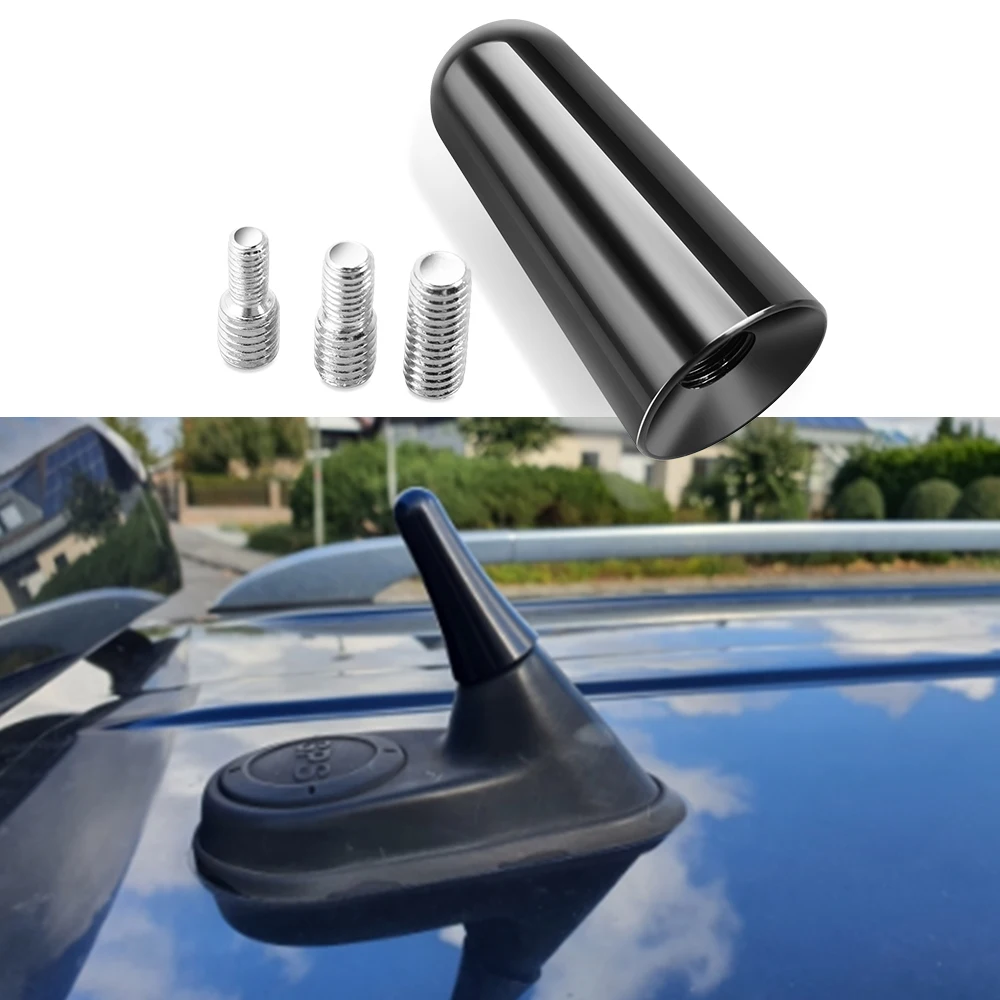 3cm Car Antenna Mini Short Vehicle Accessories for Fiat Tipo Qubo Panda Mobi 500X Argo 500L 124 Croma Linea Ulysse