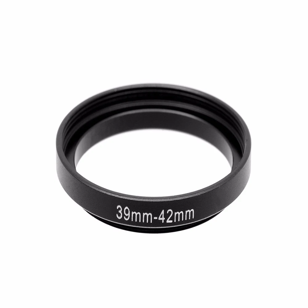 Aluminiowy czarny pierścień filtra Step Up 39 mm-42 mm 39-42 mm 39 do 42 Adapter obiektywu z filtrem do obiektywu Canon Nikon Sony DSLR