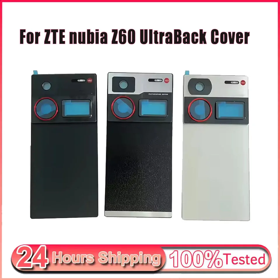 Original Back Glass Battery Cover For ZTE Nubia Z60 Ultra Back Cover NX721J Housing Door Rear Case with Adhesive Replacement