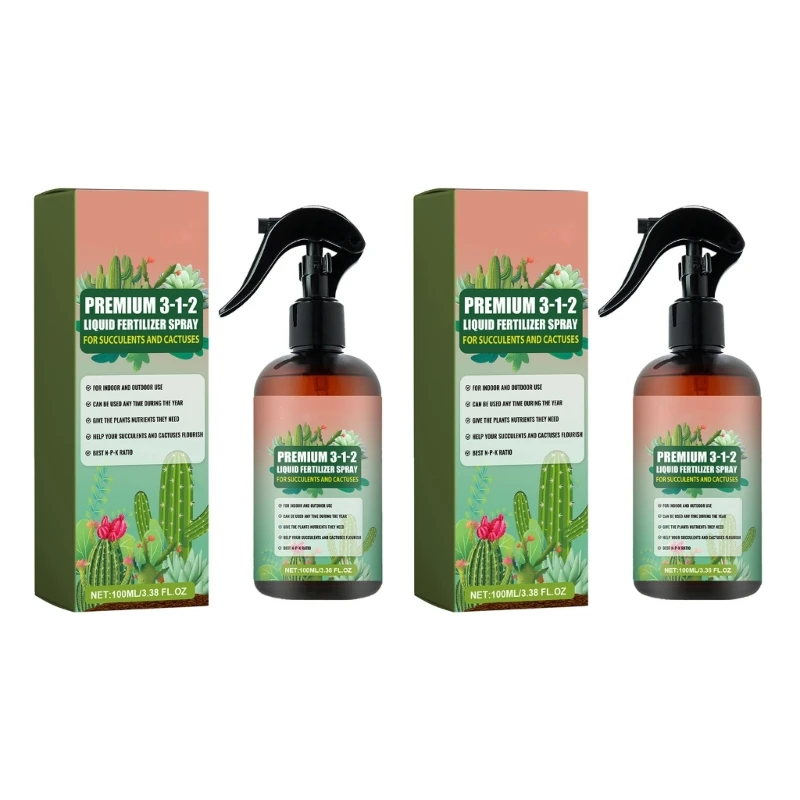 Professional Cactus Spray Fertilizers Concentrate for Plant and Flowers Health Growth Blend Gardening Supplies 100ml B03E