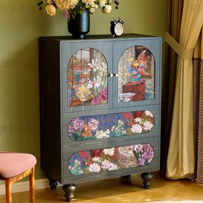 

Drawers Kitchen Cabinet Display Nordic Bedroom Door Living Room Cabinet Black Entryway Woonkamer Kasten Home Accessories