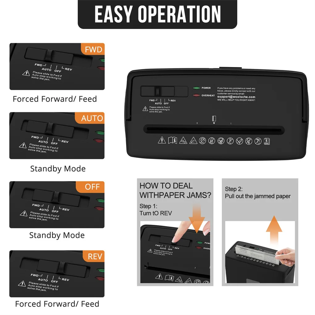 Home Crosscut Paper Shredder 4