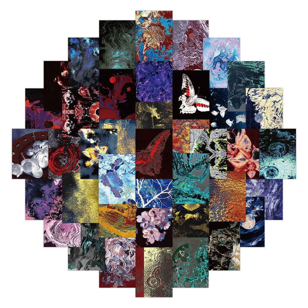 60개 추상적이고 독특한 미술 그림 그래피티 스티커 헬멧 자전거 필통 데칼 블링블링스티커스 스토어