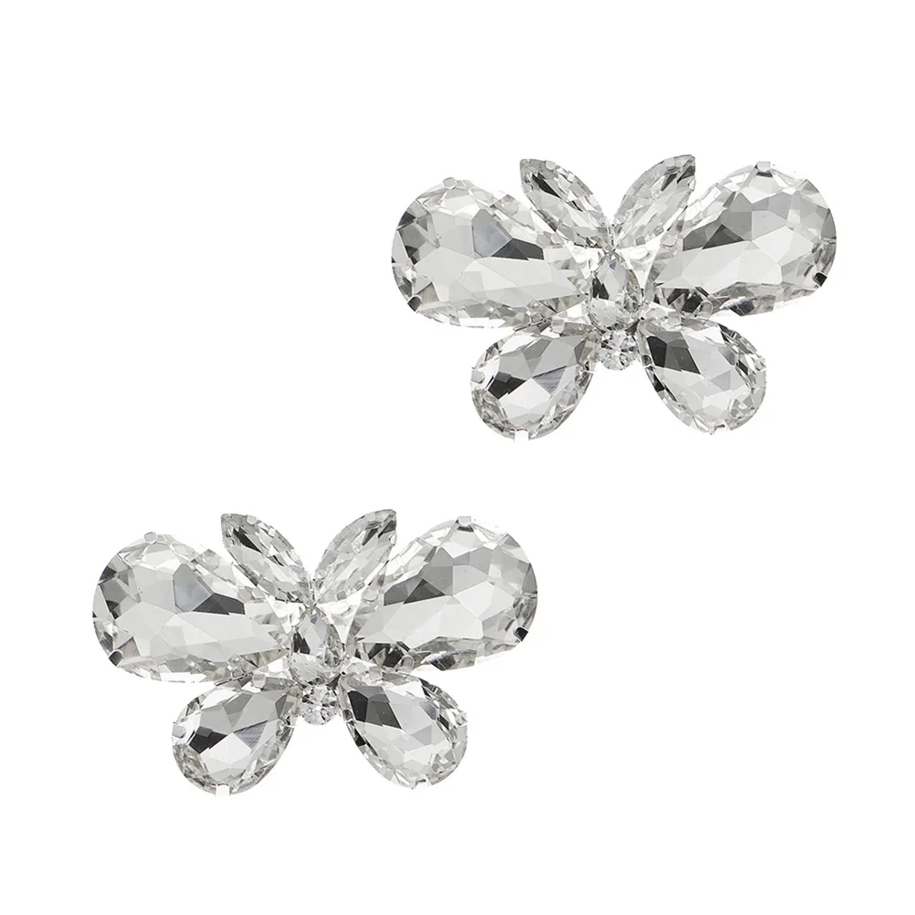 

Rhinestone Buckle Versatile Shoe Buckles Clip Exquisite Clips for Bride Alloys and Rhinestones