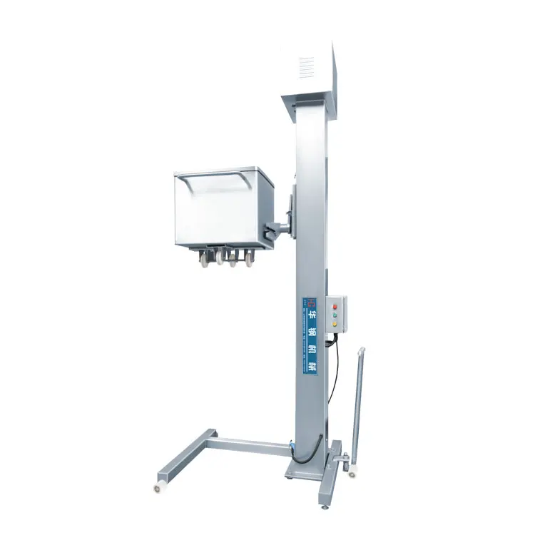 200 Liter Meat Tote Bin Lifter and Feeder Meat Skip Cart Food Hopper Trolley Elevator