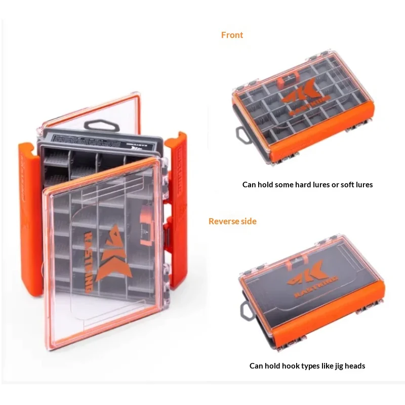 

Портативный контейнер для приманок: разборный, прозрачный, водонепроницаемый, легкий кейс для воблеров и приманок для мандариновой рыбы