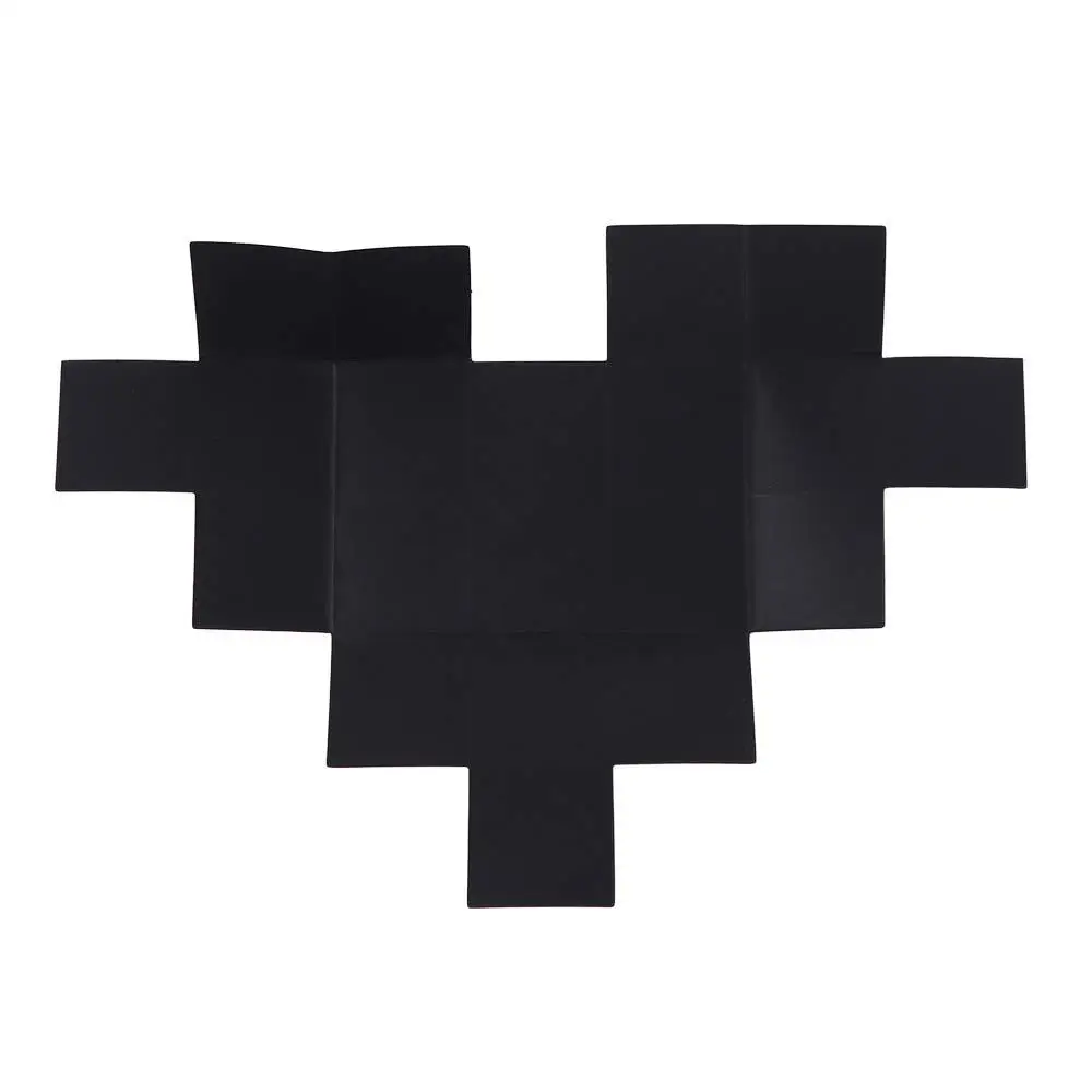 Scatola di carta per esplosione di cuore d'amore Scatola regalo per album fotografico pieghevole fatta a mano autoadesiva Memoria d'amore multistrato