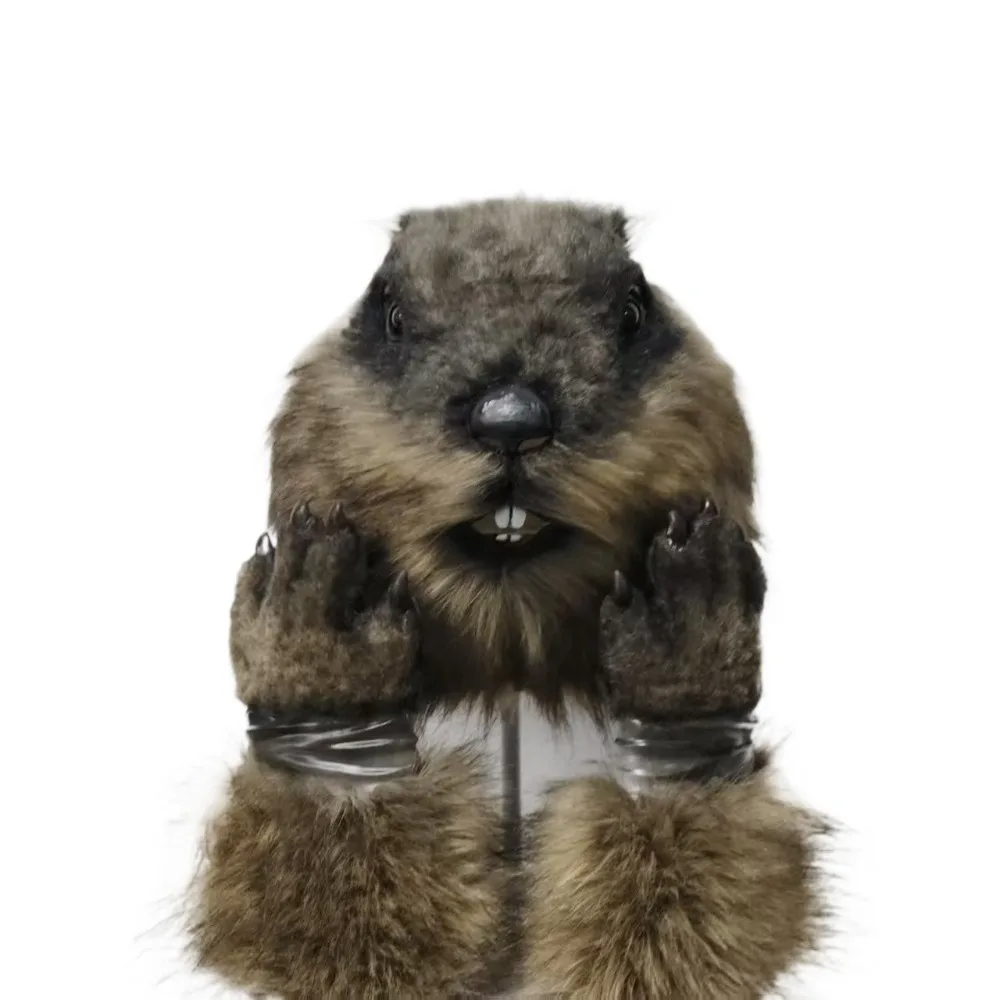 

Роскошный плюшевый костюм грызуна (грызунка) с латексной маской и перчатками-лапами, полноразмерная маска для вечеринок, маскарадов и косплея