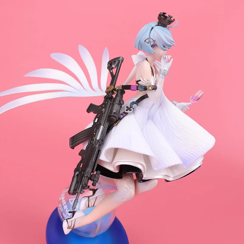 

Коллекционная фигурка Girls Frontline Zas M21 White Queen Hourglass: Аниме-девушка, красивая аниме-фигурка, украшение для рабочего стола, для взрослых фанатов