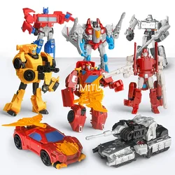 13CM Plastic Transformation Robot Cars Model Toys Kid Classic Robot Car Toys Action & Toy Figures Plastic Education Toys I0301