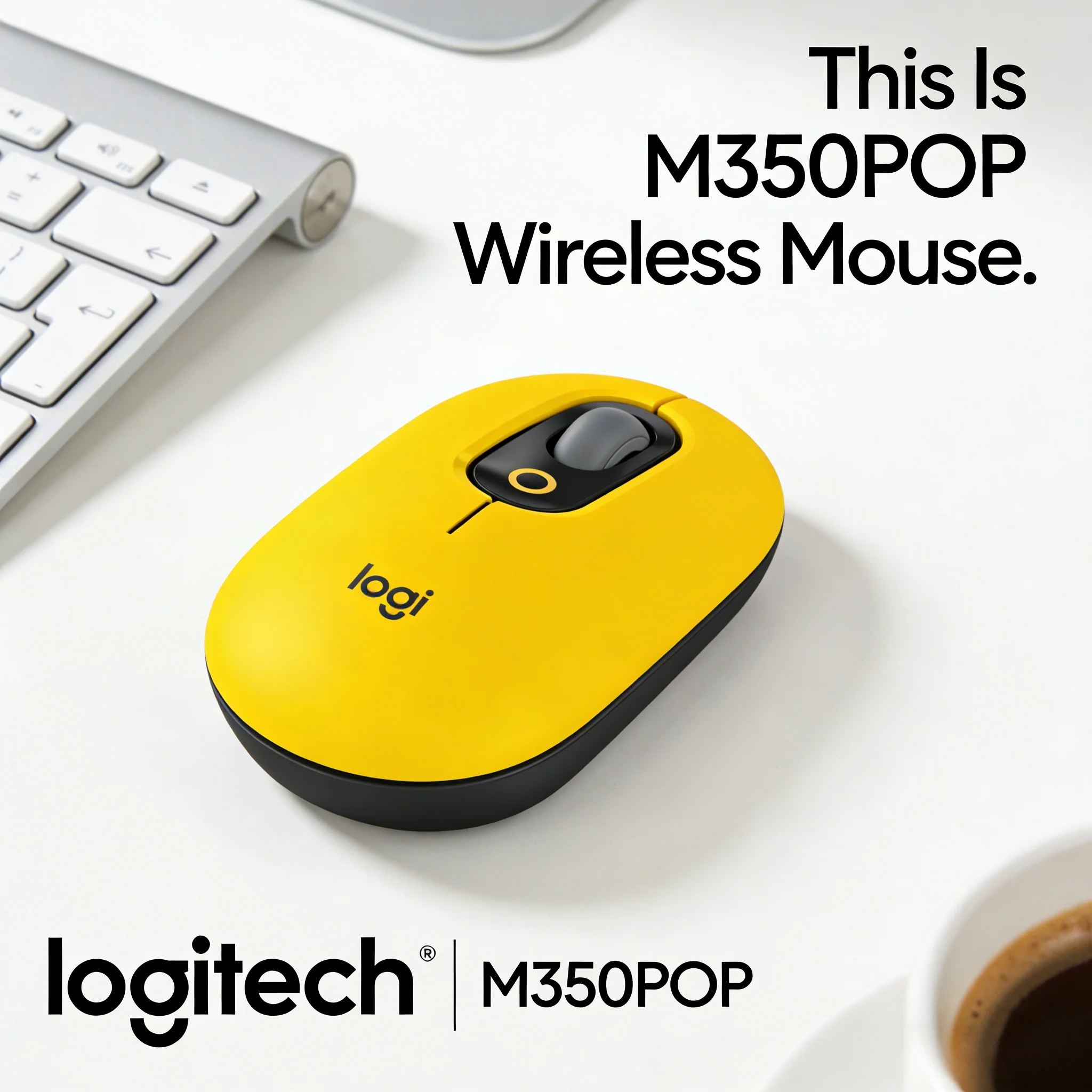 

Мышь Logitech M350 POP для деловых поездок: легкая, портативная, с энергосберегающим приемником и отсеком для хранения