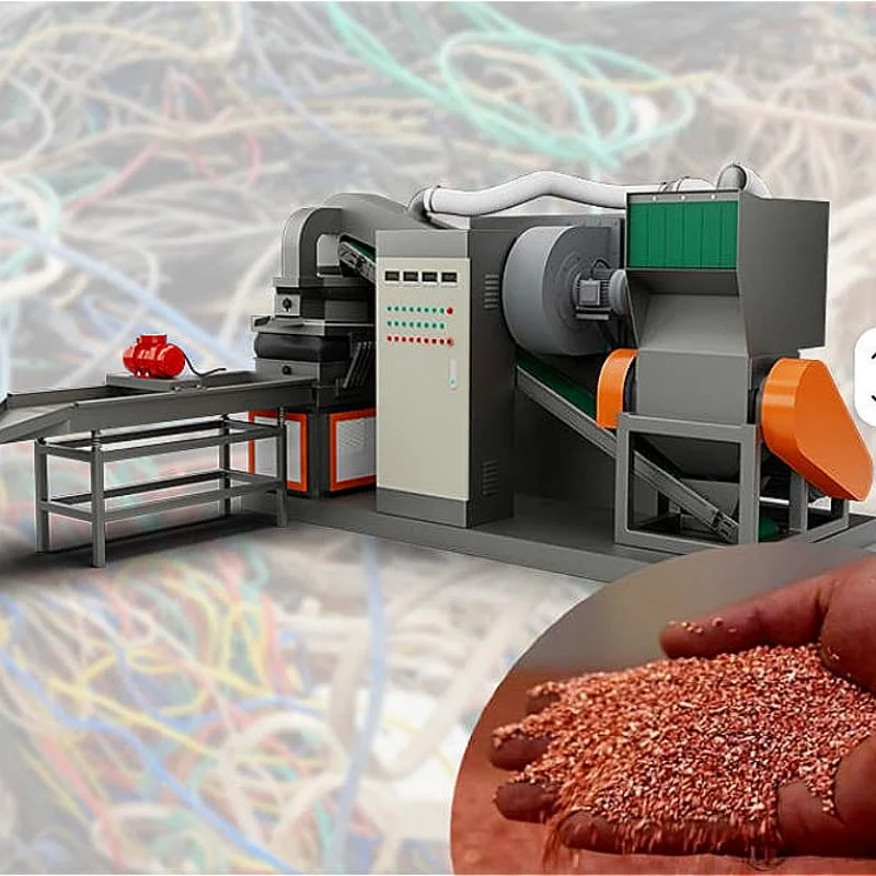 Copper Cable Granulator Cable Wire Recycling Machine Processing Capacity Automobile Circuit Communication Wire Recovery Plant