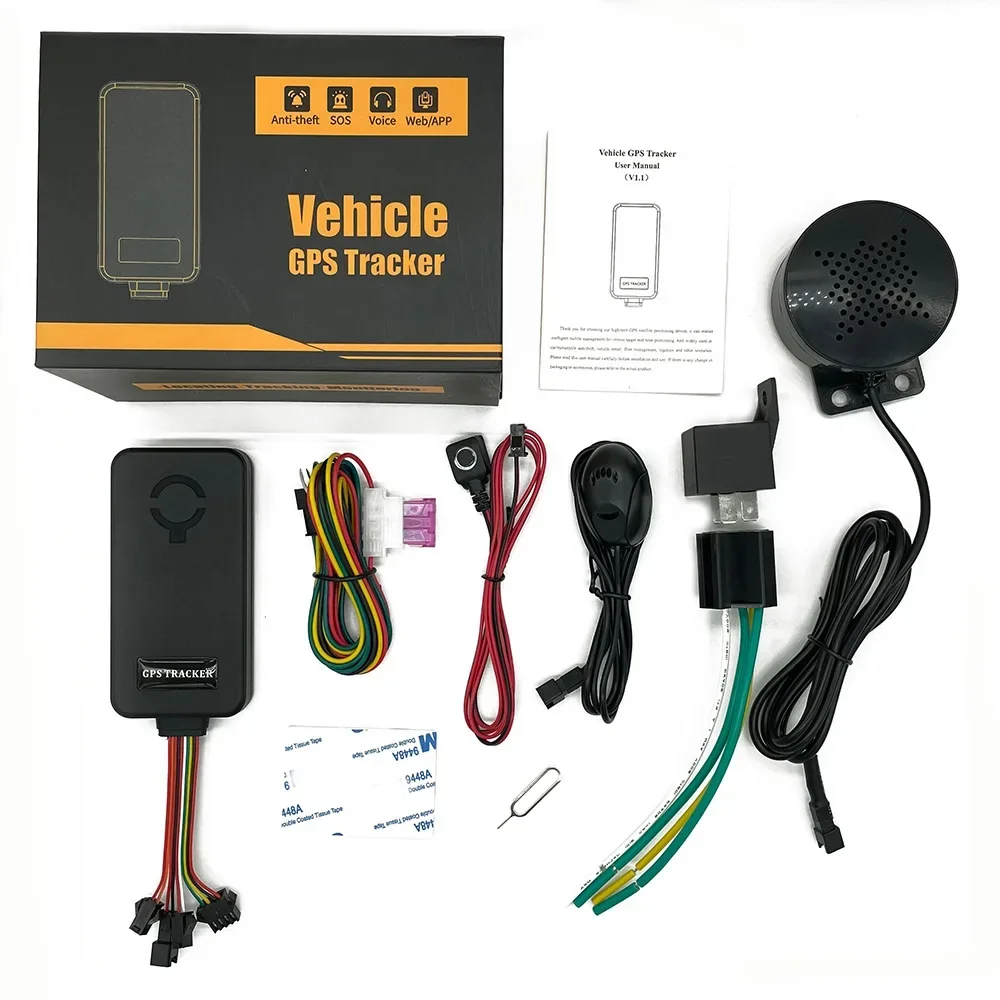 CY21C Car GPS Tracker Satellite Tracker App Real-Time Positioning Oil Cut-off ACC SOS Power Off Alarm SOS Alarm Overspeed Alarm