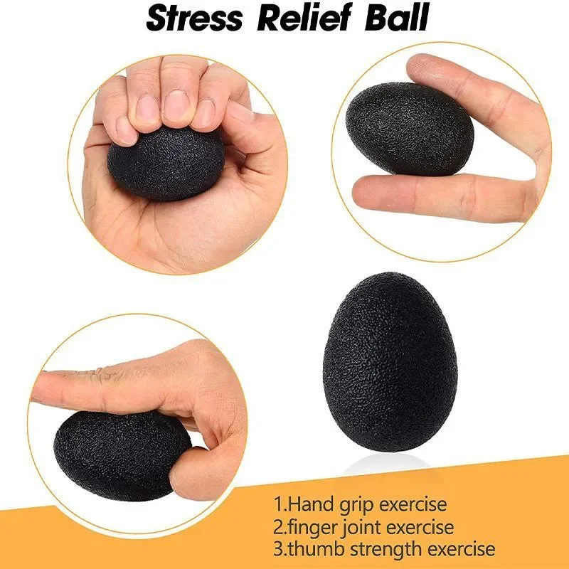 Silikon Hand Grip Ball Ei Männer Frauen Gym Fitness Finger Schwere Exerciser Kraft Muskel Erholung Greifer Trainer – Detail 9