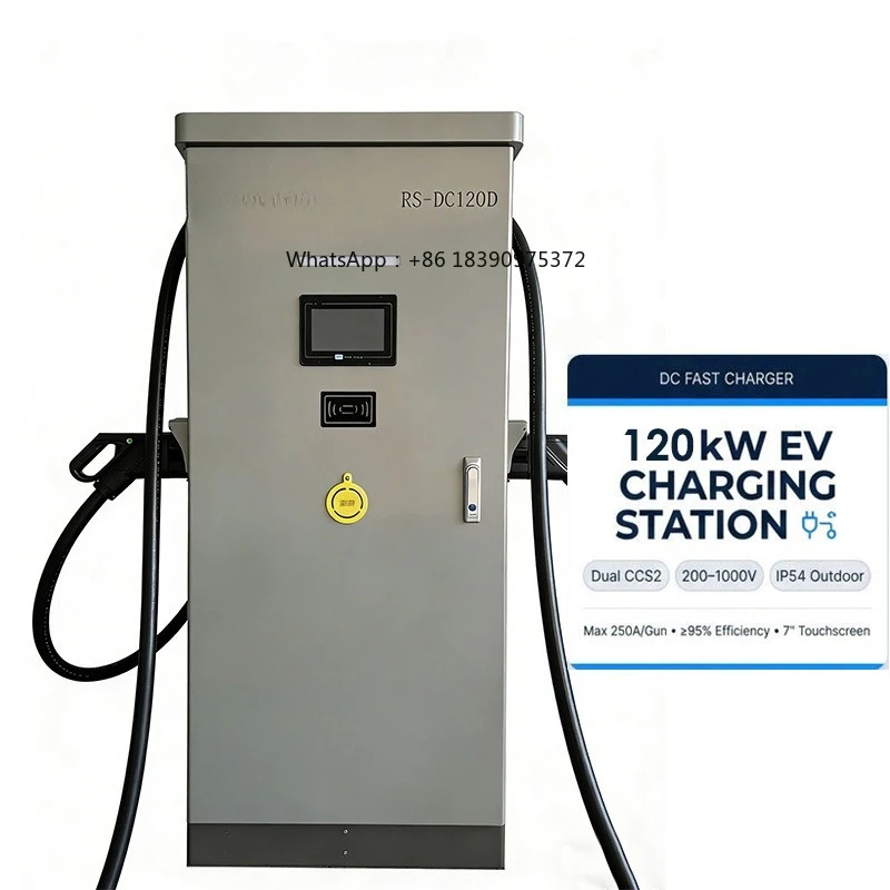 

60kW-160kW Commercial DC EV Charger Station Fast Charging Pile for Electric Car Taxi Fleet Charging Network