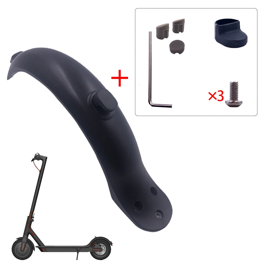 Für Xiaomi Mijia MI M365 1S M187 Pro E-Scooter Reifen Splash Kotflügel mit Hinten Rücklicht Vorne Hinten schutz Kotflügel schraube linie Teile