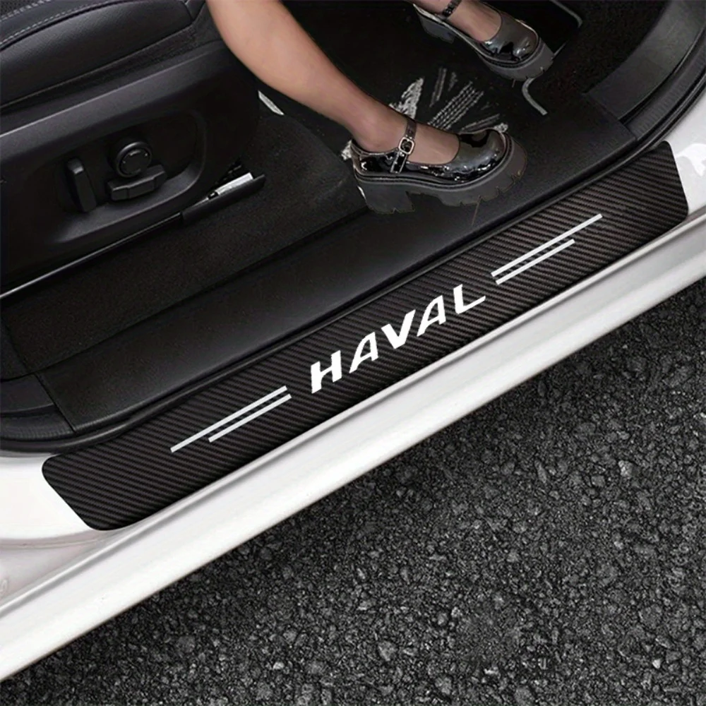 Car Door Sill Plate Protector Stickers Threshold Side Anti Scratch for Haval F7 H6 H2 H3 H5 H7 H8 H9 M4 F7X F7H H2S Jolion