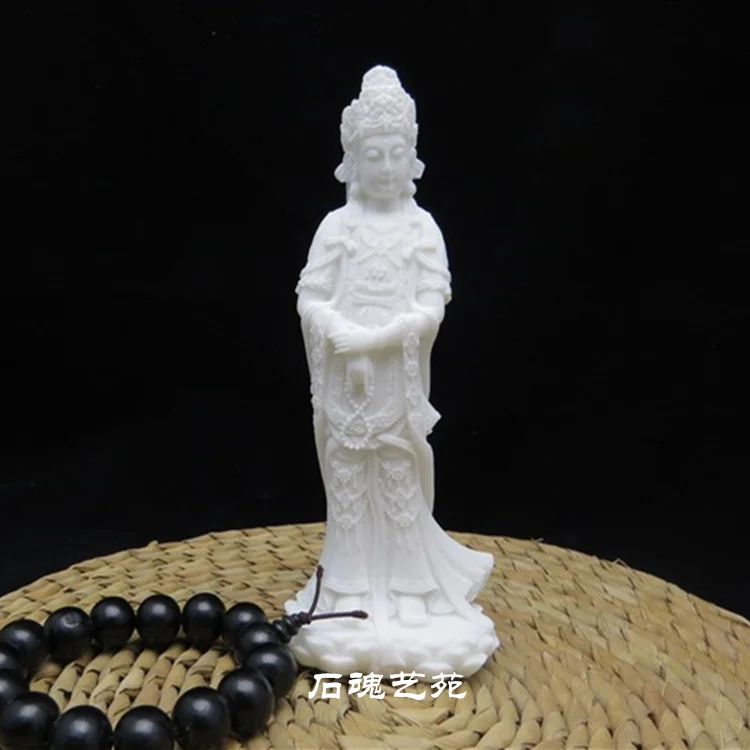 Special Offer # fujian Mazu Matsu Goddess of the Sea  white jade marble statue- HOME efficacious FENG SHUI Talisman Protection