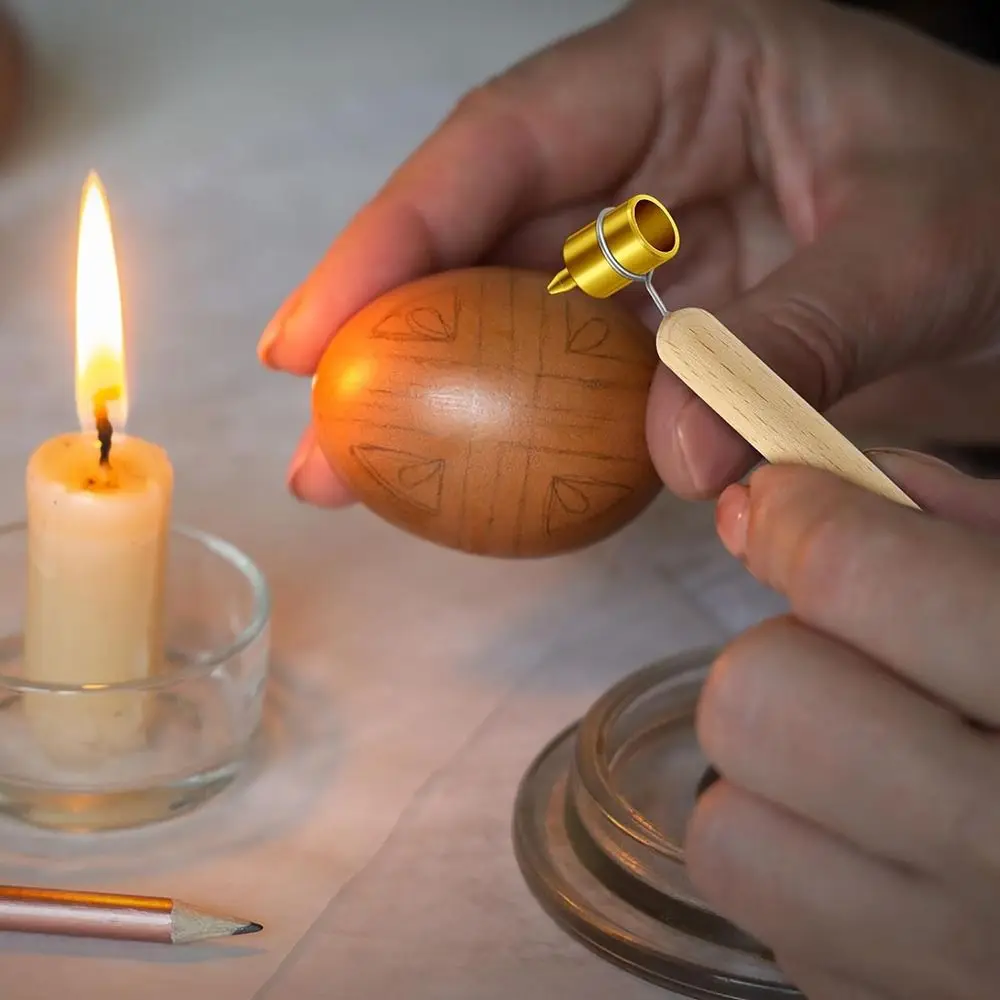 Pysanka Painting Brass Tip Kistka Wood Drawing Paint Slant Fine Line Paint Pen Fluid Writer Detailing Fine Line