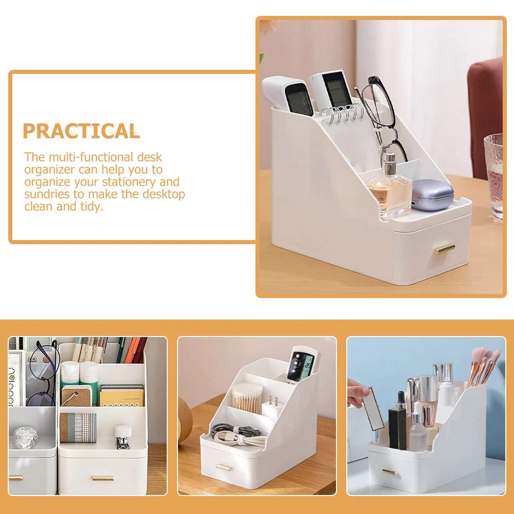 

Desktop Drawer Organizer Large Capacity Compartment Desk Storage Box for Stationery Pens Pencils Markers Scissors Office Home