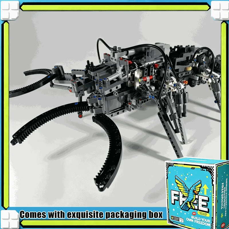 1235PCS Technical Robotic Scorpion Mechanical Model MOC Custom Building Blocks Creative Assembly Educational Display Toy Gift