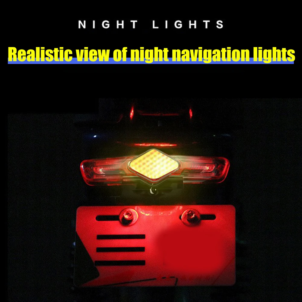 D06 36V 48V 60V Electric Bicycle Rear Lamp Waterproof LED Safety Night Riding Warning E-bike Taillights Cycling Accessories