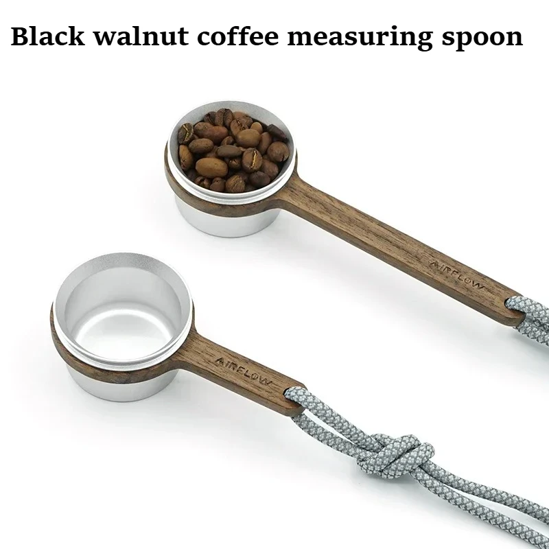 

AIRFLOW airflow black walnut measuring spoon short handle long handle coffee powder bean spoon professional quantitative 12g
