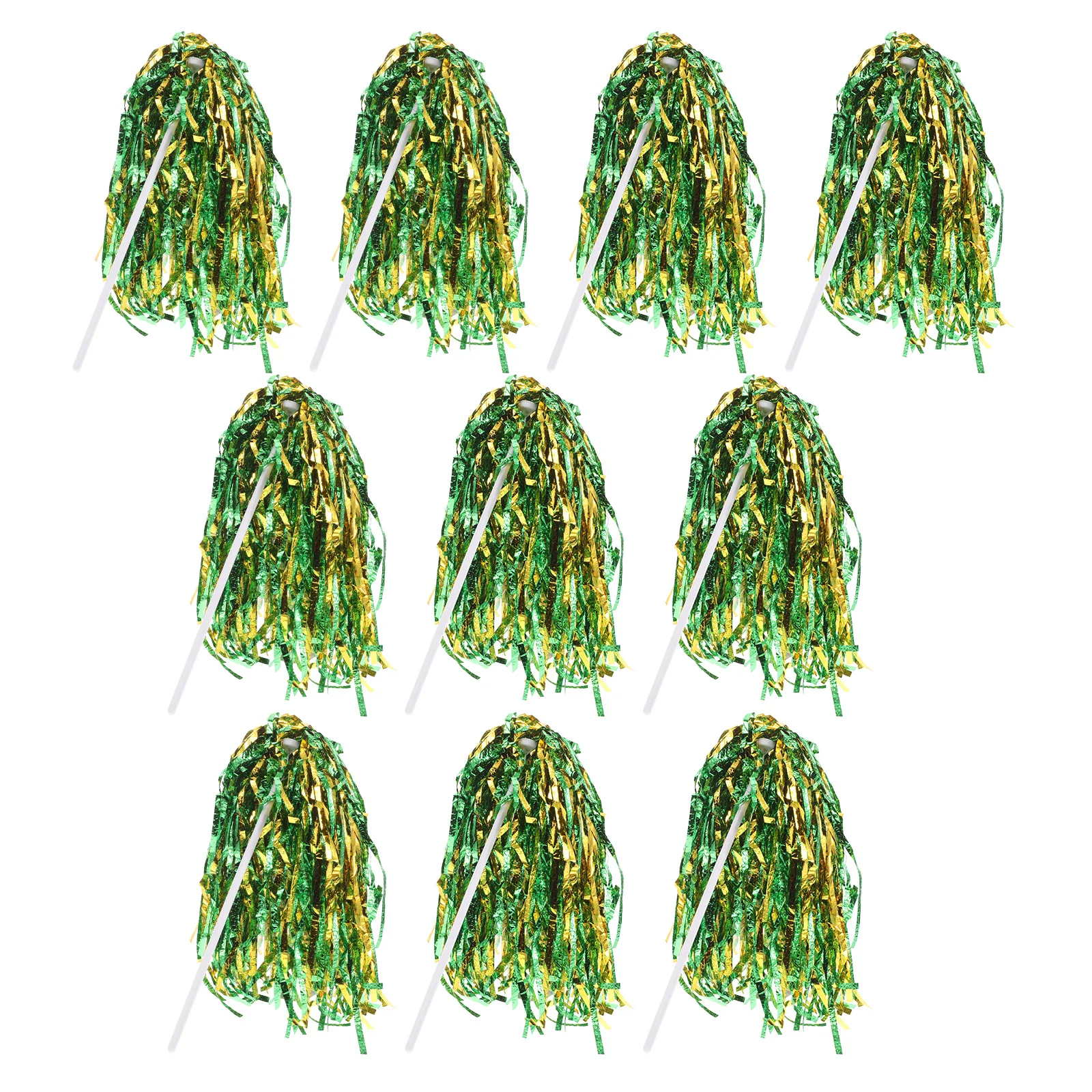 

10 Pcs Cheerleading Pom Set Cheerleader Poms Celebration Equipment Pompoms