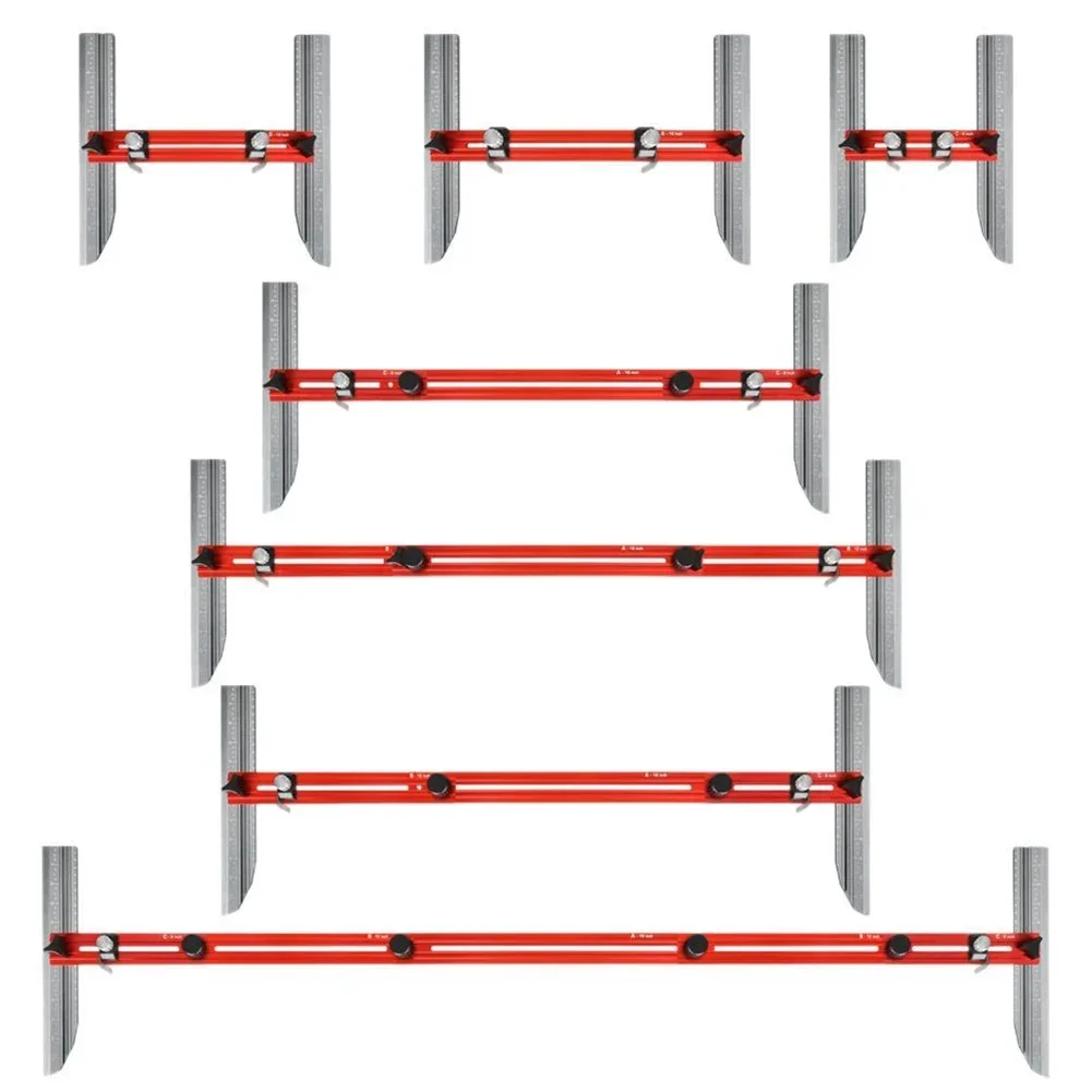 

Stair Tread Measuring Tool With Edge Latch Stair Gauge Template Shelf Layout Stair Tread Template Jig Garden Power Tools