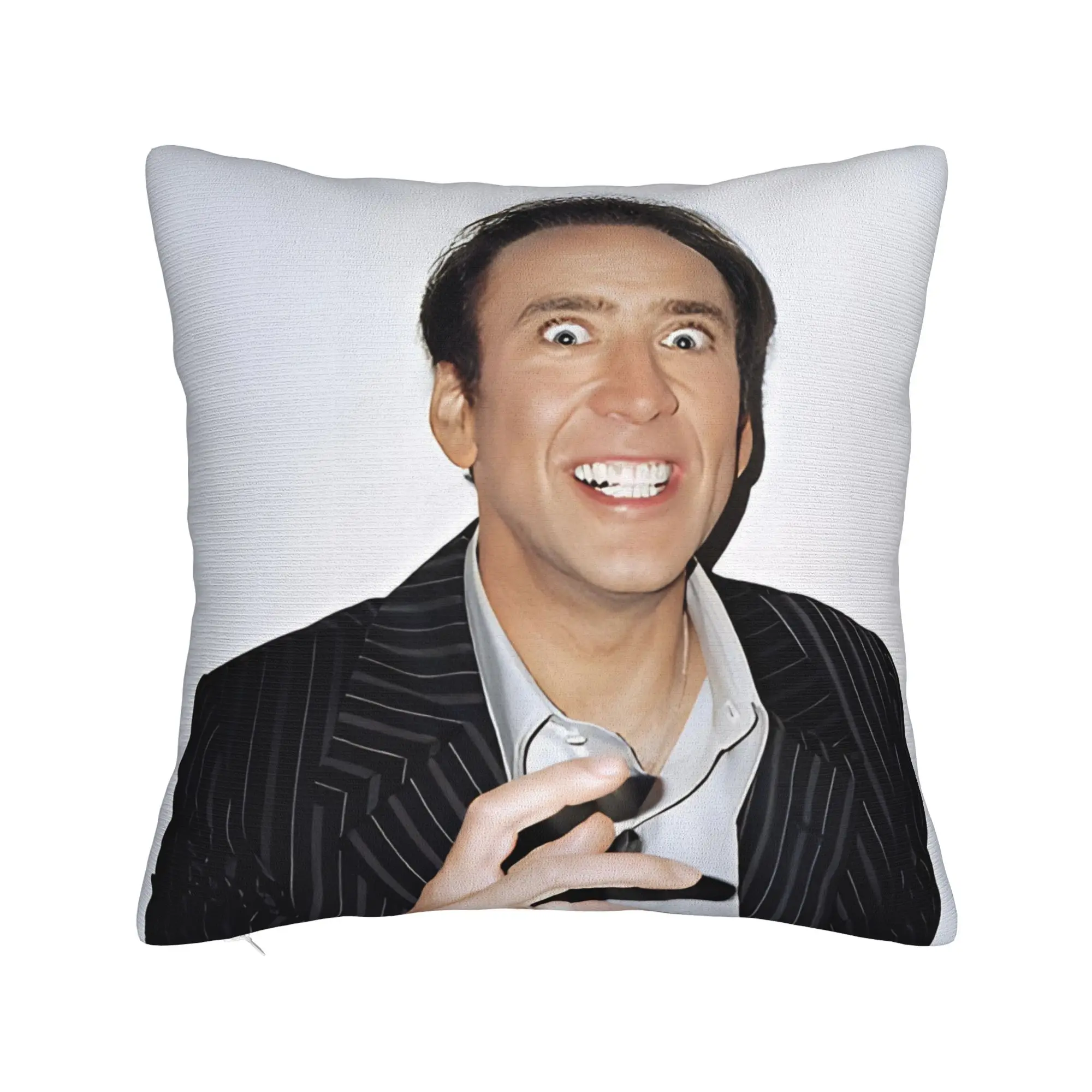 Decorative Pillow Cover Nicolas Cage Merchandise Home  Throw Pillow Case Cover Zipper Multi-Size