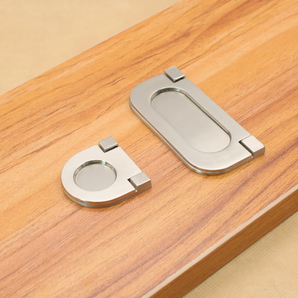 European-style simple cabinet, shoe cabinet handle, high-end wardrobe door, hidden zinc alloy drawer pull