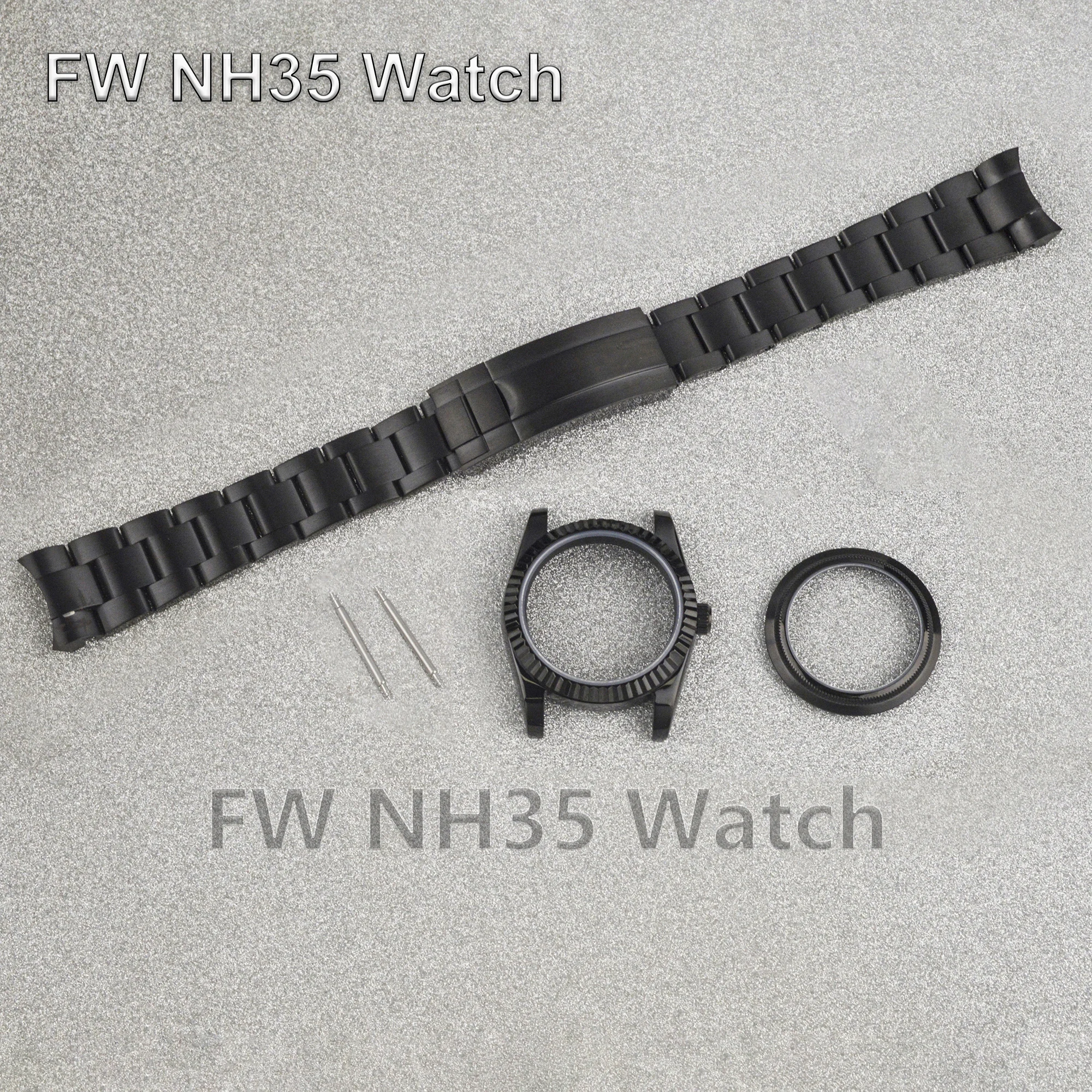 Stainless Steel NH35 Watch Case Oyster Strap Waterproof Case for Datejust High Quality Watch Mod Parts fit NH34/35/36 Movement