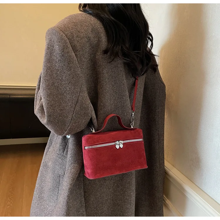 Trendige Damen-Handtasche, stilvolle Umhängetasche, Mini-Geldbörse, lässige Vintage-kleine quadratische Tasche für Ausflüge – Detail 22