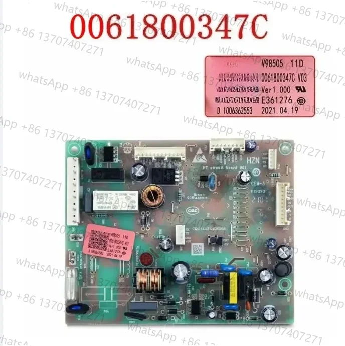 bcd-458wdvmu1-456wdgk-456wdghは冷蔵庫用コンピューターマザーボード0061800347cに適しています（新品9個）。
