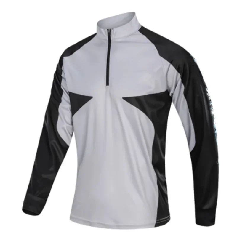 

Anti-UV Fishing Clothing With Zipper Quick Drying Sun Protection Fishing Shirts 2025 Hot Selling Men's Fishing Jerseys