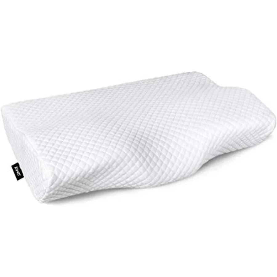 

Memory Foam Pillow for Neck Pain Relief Adjustable Orthopedic Ergonomic Cervical Pillow for Sleeping with Washable Cover in Bei