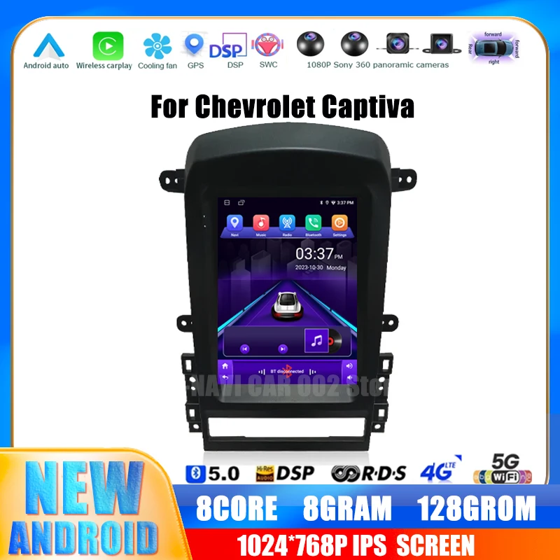 

Android 14 for Chevrolet Captiva 2006-2012 Car Radio Player Wireless Carplay Autoradio Bluetooth Video Multimedia GPS Stereo BT