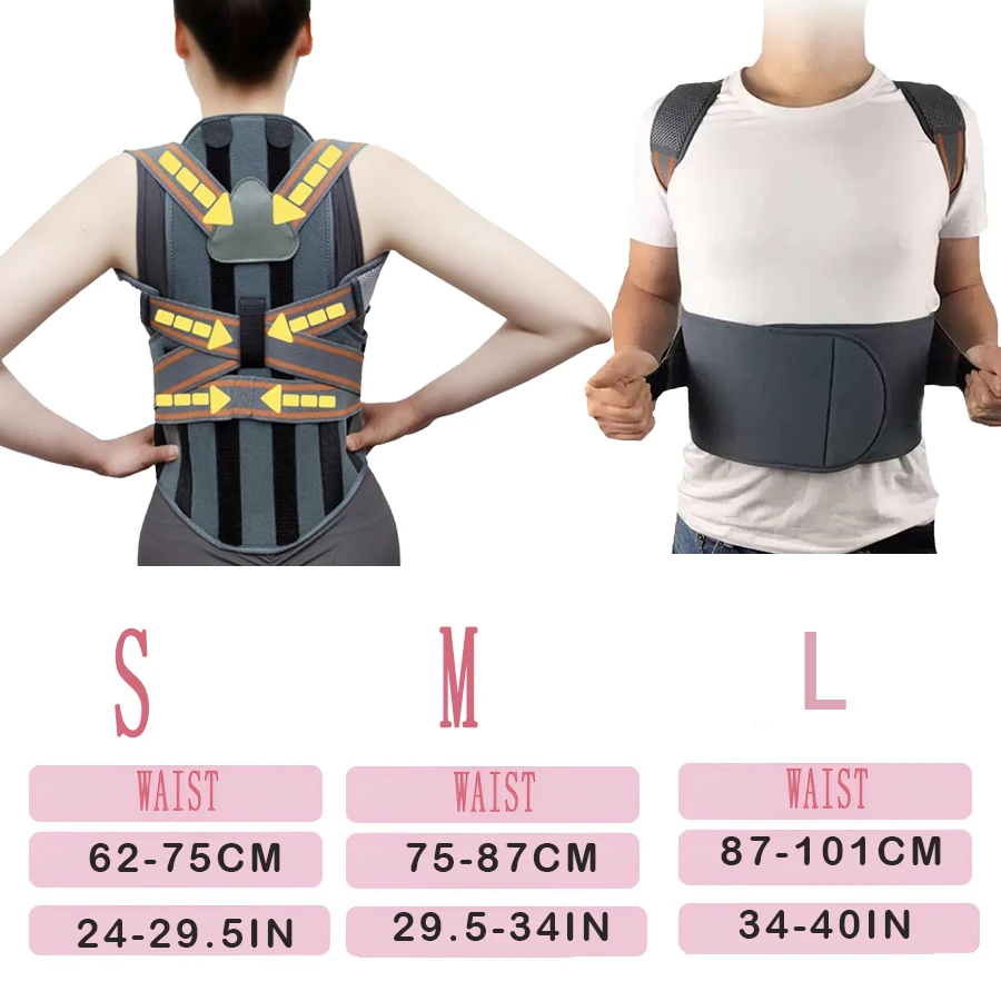 قطعة واحدة من MuqiNush لتصحيح وضعية الظهر وكتف مسامي لتحسين وضعية الجسم مناسبة لتعلم مكتب تدريب اللياقة البدنية #3