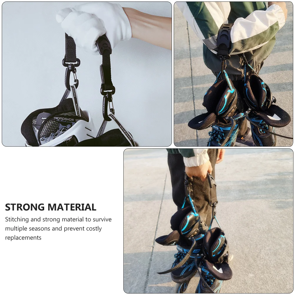 

2Pcs Sturdy Roller Skating Boot Straps Compact Lightweight Foldable Carriers for Ice Ski Shoes Accessories Strap for Skates