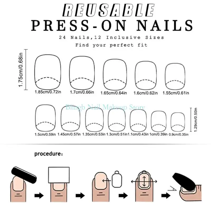 28TA اضغط على الأظافر ، لصق عصا الأظافر المزيفة على مسمار الأظافر كاذبة الأظافر الاكريليك الأظافر الاصطناعية كاذبة لتصميمات فن