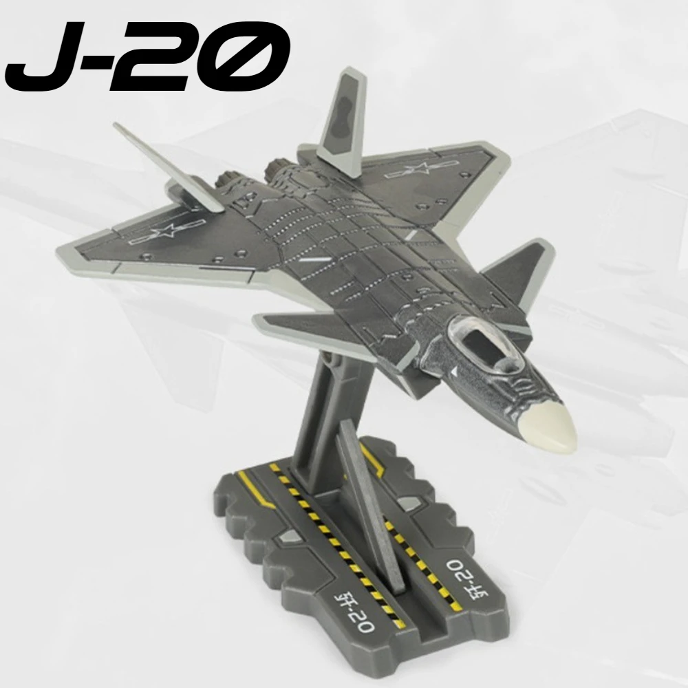 1:200 Scale J-20 Model Toy Car Alloy Die-cast Carrier-based Fighter Models Miniature Drop-resistant Toys Holiday Celebrations