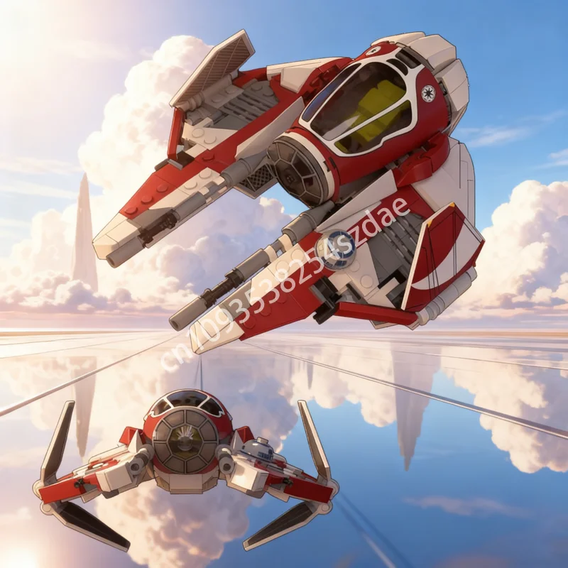 

334 шт. MOC Ahsoka S Actis Class Interceptor Star Модель Строительные блоки Строительная игрушка DIY Идея Рождественские подарки Кирпич Дети