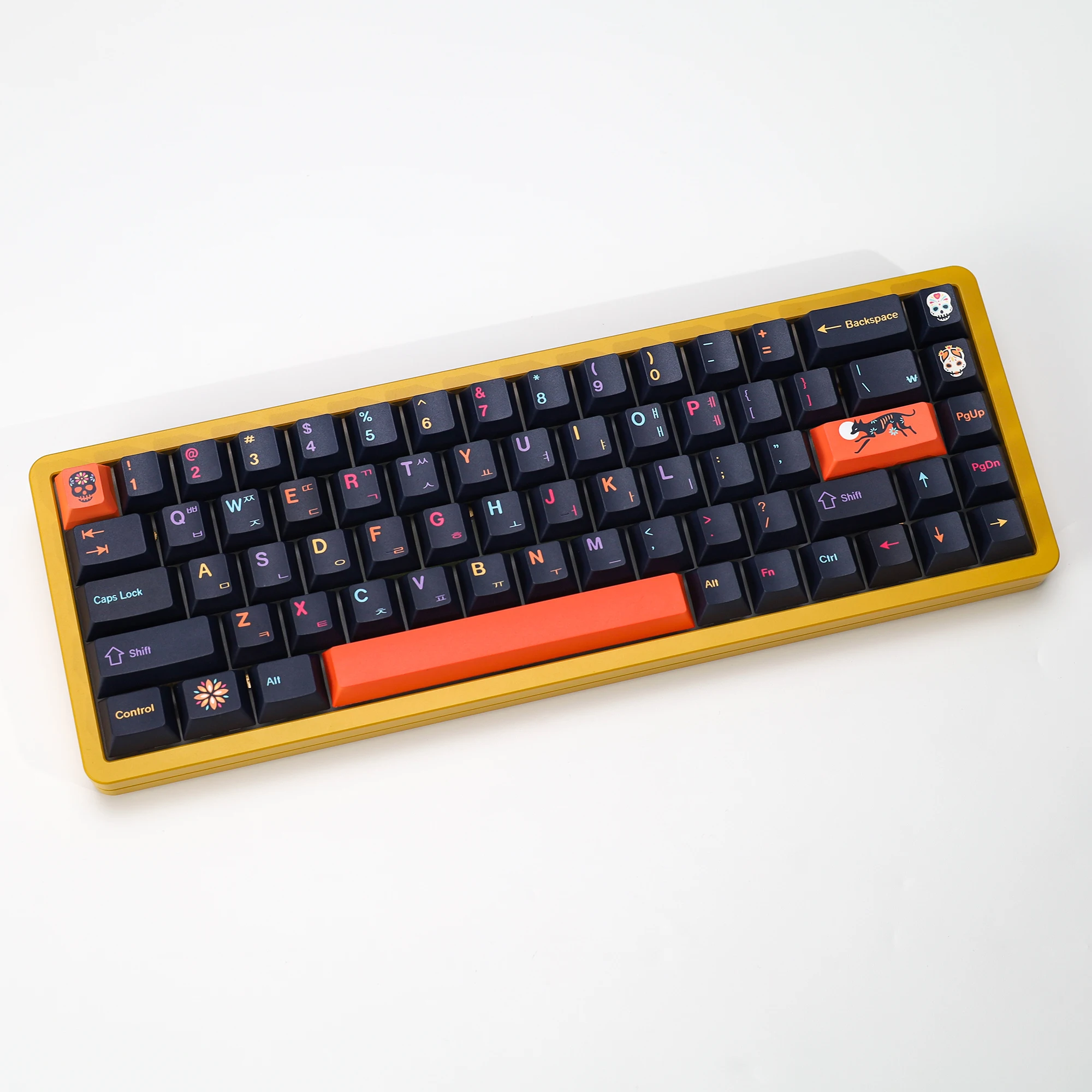 Kbdiy gmk mictlan cereja perfil pbt coreano keycap personalizado alice para mx switch aula gaming 60 teclado mecânico 143 conjunto de tampa chave