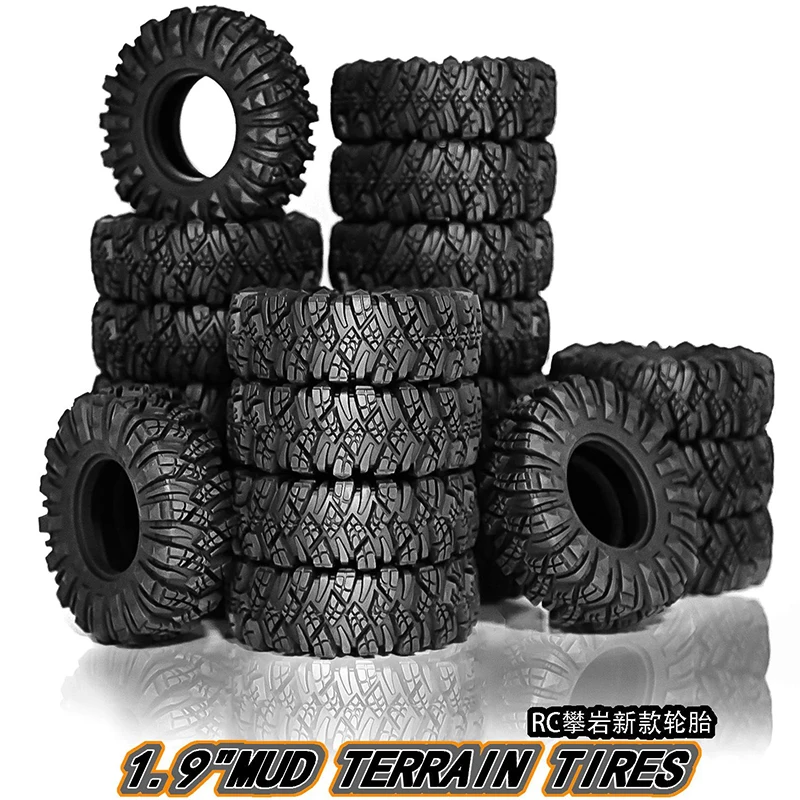 

RC Car 4Pcs Masonry Tires110*38MM Mud Terrain 1.9" Wheel Tires for 1/10 RC Crawler Car Axial SCX10 Pro Capra UTB18 TRX4 Redcat