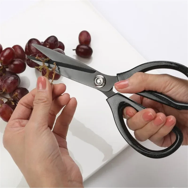 Huohou Kitchen Scissors 21x9cm Stainless Steel Flexible Rust Prevention Cook Tool Strong Specialized Cuisine Scissors For Home