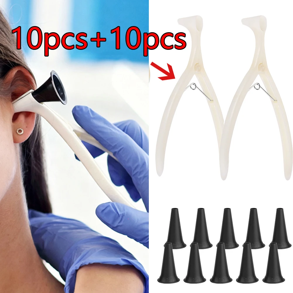 10set Nose Mirror Ear Canal Dilator Speculum Nasal Dilator Dilation Forceps Speculum Specula Replacement Cone Funnel
