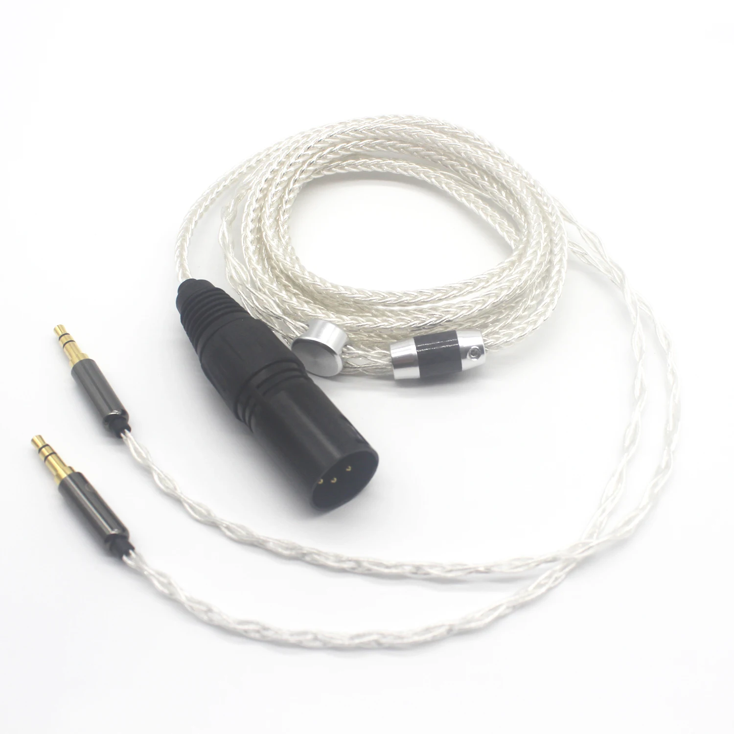 Youkamoo 4-контактный XLR посеребренный Плетеный сменный обновленный кабель, совместимый с наушниками Onkyo A800 Philips Fidelio X3