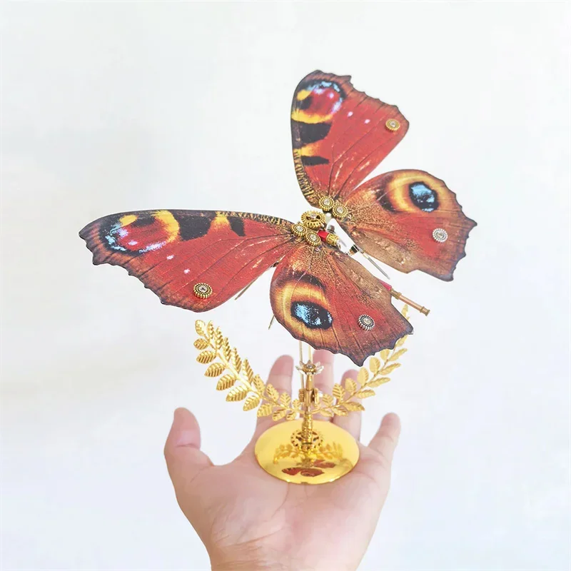 Steampunk Peacock Butterfly 3D Metal Puzzle Model Kit Building Model Kits for Adults Children DIY Assembly Toys